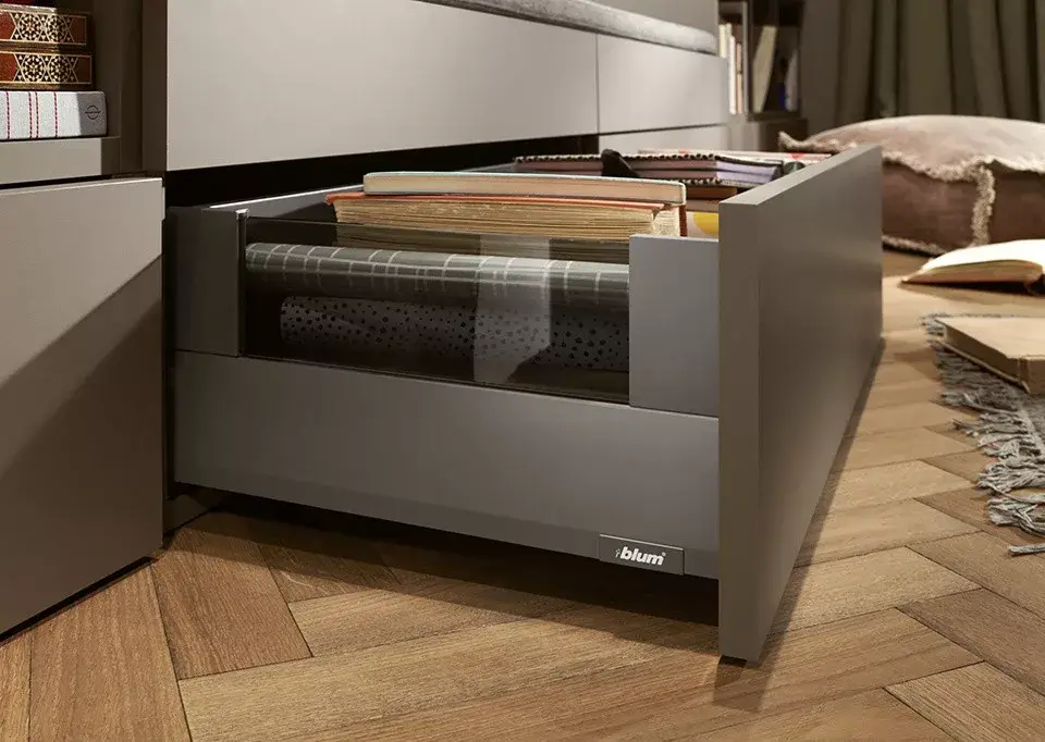 Akciós ár K-BLUM Merivobox E Boxcover 300 mm, 40 kg, Orion szürke, Inserta