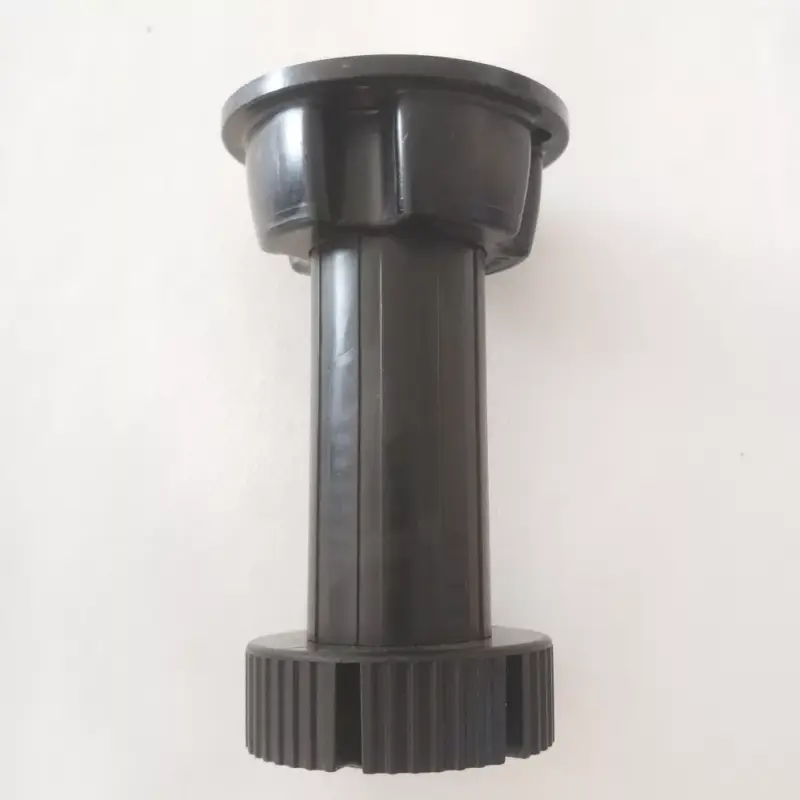 Vedd meg online Állítható műanyag bútorláb, fekete színű, 150 mm