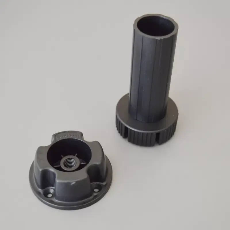 Árengedmény Állítható műanyag bútorláb, 3 részes, fekete színű, 150 mm
