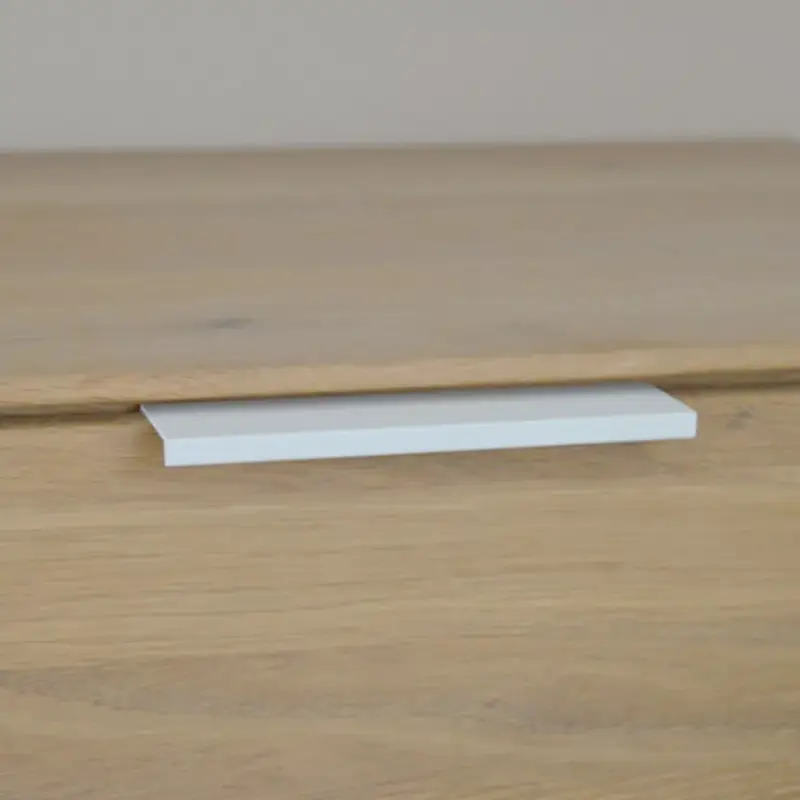 Fém bútorfogantyú, élre szerelhető, festett fehér, 160 mm furattávolság Biztonságos fizetés