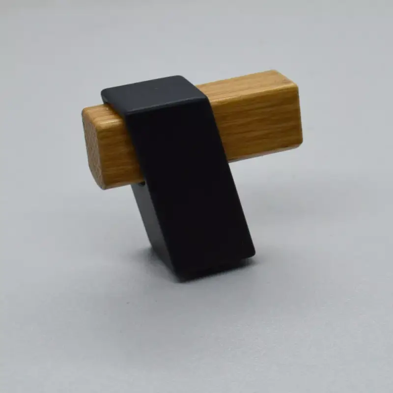 Kihagyhatatlan ajánlat BEAM Z324_0_42, fém-lakkozott tölgy bútorgomb és fogas, 42,5 mm fa résszel
