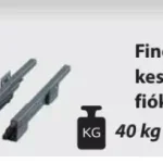 Biztonságos fizetés GM_5033_ANT Antracit Finoman záródó keskeny falú fiókrendszer 75/400 mm