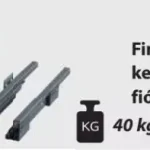 Vedd meg online GM_5063_ANT Antracit Finoman záródó keskeny falú fiókrendszer 90/400 mm