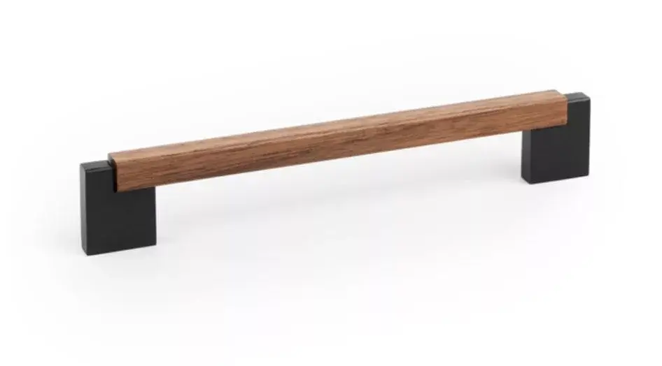 VIEFE DUO MINIfa-fém bútorfogantyú 160 mm, szürke-dió Outlet