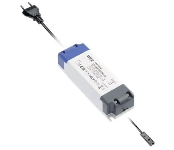 Biztonságos fizetés Tápegység LED 12V, 24W, IP20, 2 mini AMP csatlakozóval, 2fm kábellel, villásdugóval