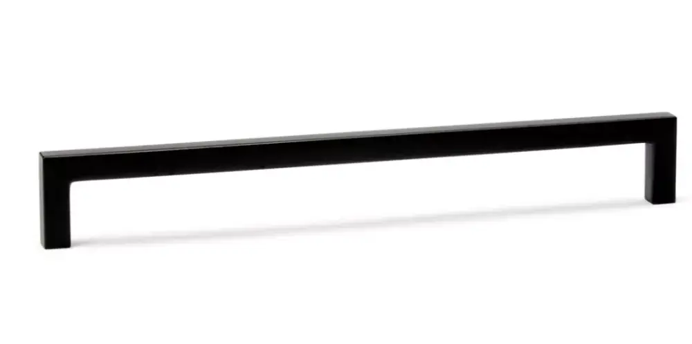 Kiárusítás VIEFE U - fém bútorfogantyú, Fekete színű, 320 mm furattávval