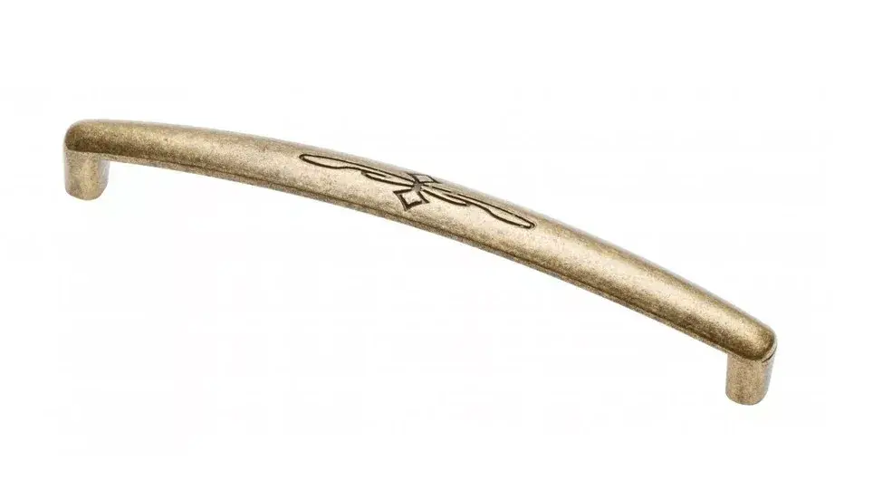 Expressz kézbesítés OLBIA_128 Fém bútorfogantyú, antik bronz szín, 128 mm furattávolság