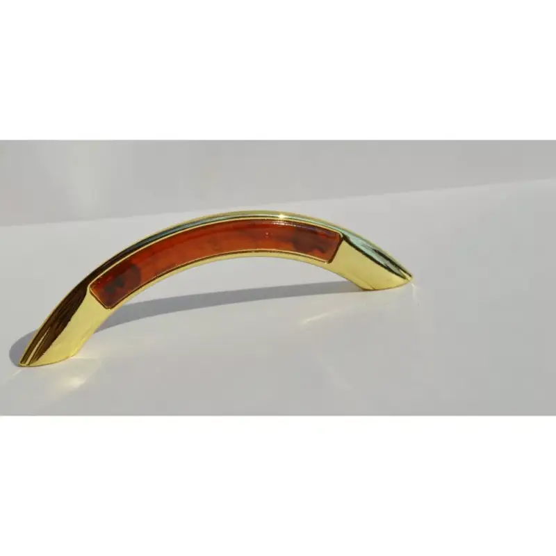Kedvezményes ár Metall-Kunststoff-Möbelgriff, gold-rot mahagonifarben, Bohrung 96 mm