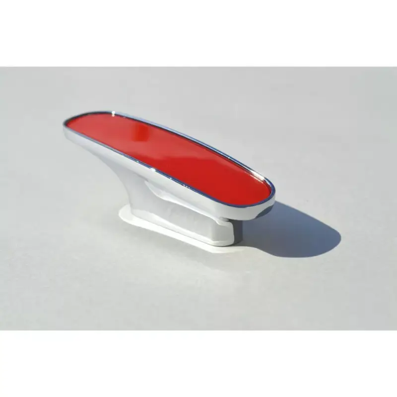 Metall-Kunststoff-Möbelgriff, chrom, rot, 32 mm Lochabstand Biztonságos fizetés