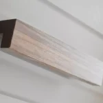 Outlet Möbelgriffe aus Massivholz, Nussbaum lackiert, mit 128 -160 mm Bohrungsabstand