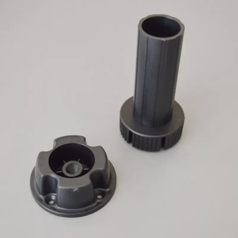 Verstellbarer Kunststoff-Möbelbein, 3 Stück, schwarz, 120 mm Olcsóbb