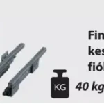 Antracit Schmalwandiges Schubkastensystem mit Feineinzug 122/450 mm Azonnal elérhető