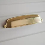 Legkelendőbb EVER Möbelgriff aus Metall, champagnerfarben, 128 mm Bohrung