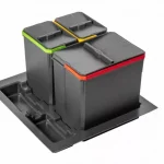 Szezonális akció AxiSpace 600 mm, Einbau-Sammelbehälter mit 3 Behältern und Deckeln