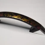 C043_BEKunststoff-Möbelgriff, braun-silber farben gespritzt, 96 mm Lochabstand Népszerű
