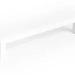 VIEFE U - Metall-Möbelgriff, Farbe Weiss, Bohrung 160 mm Prémium