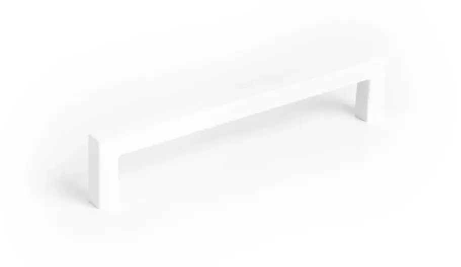 VIEFE U - Metall-Möbelgriff, Farbe Weiss, Bohrung 160 mm Prémium