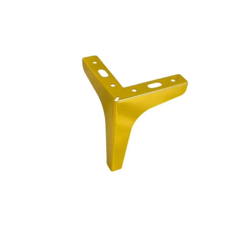 Biztonságos fizetés Glänzender goldener Möbelfuß, nicht verstellbar,modern, 130 mm hoch
