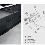 Vedd meg most Hafele Schubladensystem mit schmalen Wänden, 84/350 mm, Farbe Matt Anthrazit