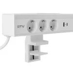 Legkelendőbb Elosztó NICO, gyors rögzítéssel, 3x 230V sch, USB-A+C, 1,5m kábellel, fehér