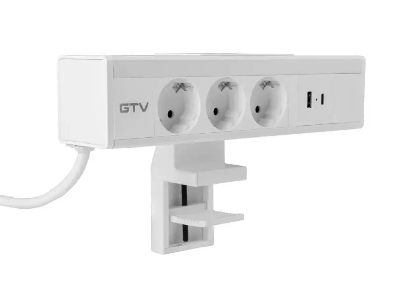 Legkelendőbb Elosztó NICO, gyors rögzítéssel, 3x 230V sch, USB-A+C, 1,5m kábellel, fehér