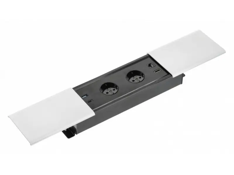 Bestseller Elosztó PRESTINO, 2x 230V sch, USB A+C, RJ45, HDMI, 1,5m kábellel, fehér