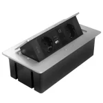 Elosztó MULTISOFT, 2x 230V sch, USB-A+C, RJ45, 1,5m kábellel, alumínium Rendeld meg most