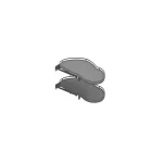 Korlátozott ajánlat REJS Ergo Corner Optima (vesetál) 900 mm/500Fém/Mdf grafit/grafit balos