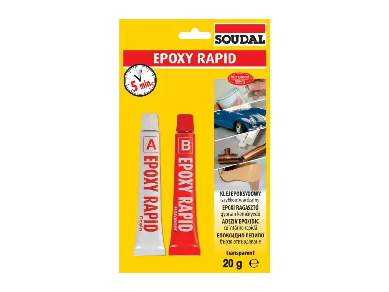 Akció SOUDAL Epoxy rapid 2x10g tube V1/20g