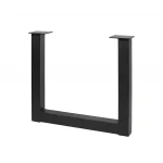 Design asztalláb 710x820 fekete négyszög alul összekötővel 80x80 mm szelvény Kiárusítás