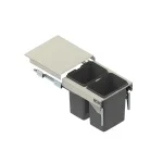 Azonnali szállítás REJS szemetes függesztett 500-as, Tandem sínes, 2x15L ezüstH=320mm