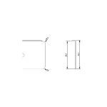 Olcsó FD Aluprofil EGGER (38X920mm) - VÉGZÁRÓ JOBB FEKETE 920 mm