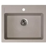 Biztonságos fizetés RENT Mosogató QUADRO 60 1mély bézs 600x500x205mm