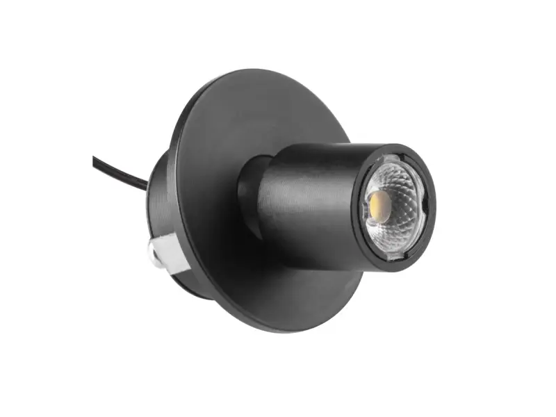 LED Point MINI állítható lámpa 12V DC, 0.5W, 1×2835 LED, 4000K, fekete, 2m kábel Alacsony ár