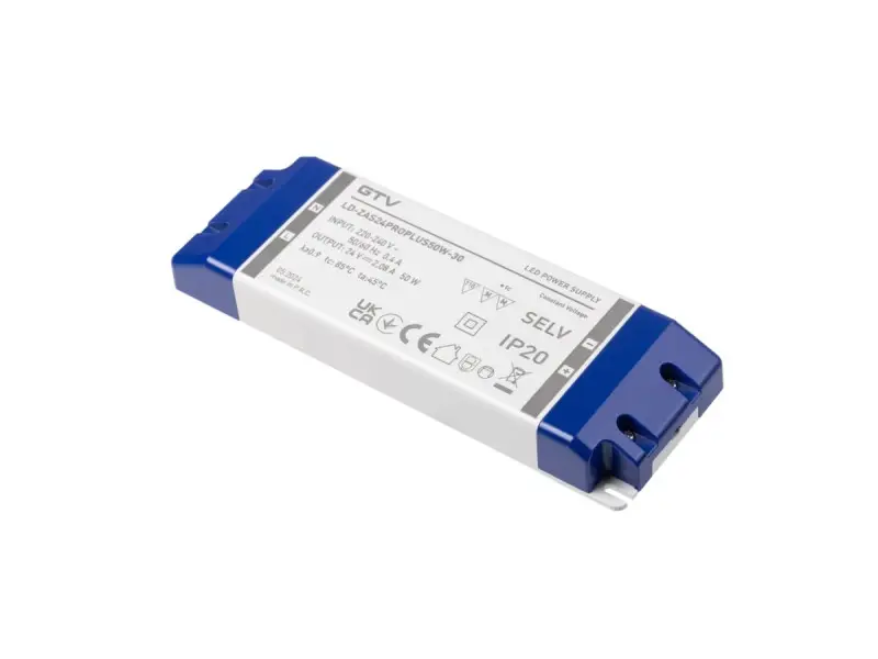Szuper ajánlat LED trafó PRO 220/24V IP20 50W - 185x65x22 mm