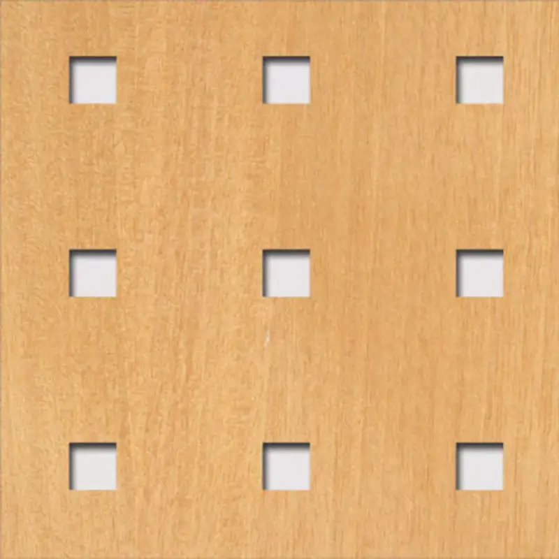 Legno furnérozott Hdf-Quadro 11-45 perforációval Anegré 1520x610x4mm Akciós ár