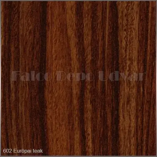 Legjobb ár ABS 602 European teak fényes 22/1mm PVC élzáróks