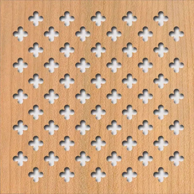 Végkiárusítás Legno furnérozott Hdf-Fiore perforációval Cseresznye 1520x610x4mm