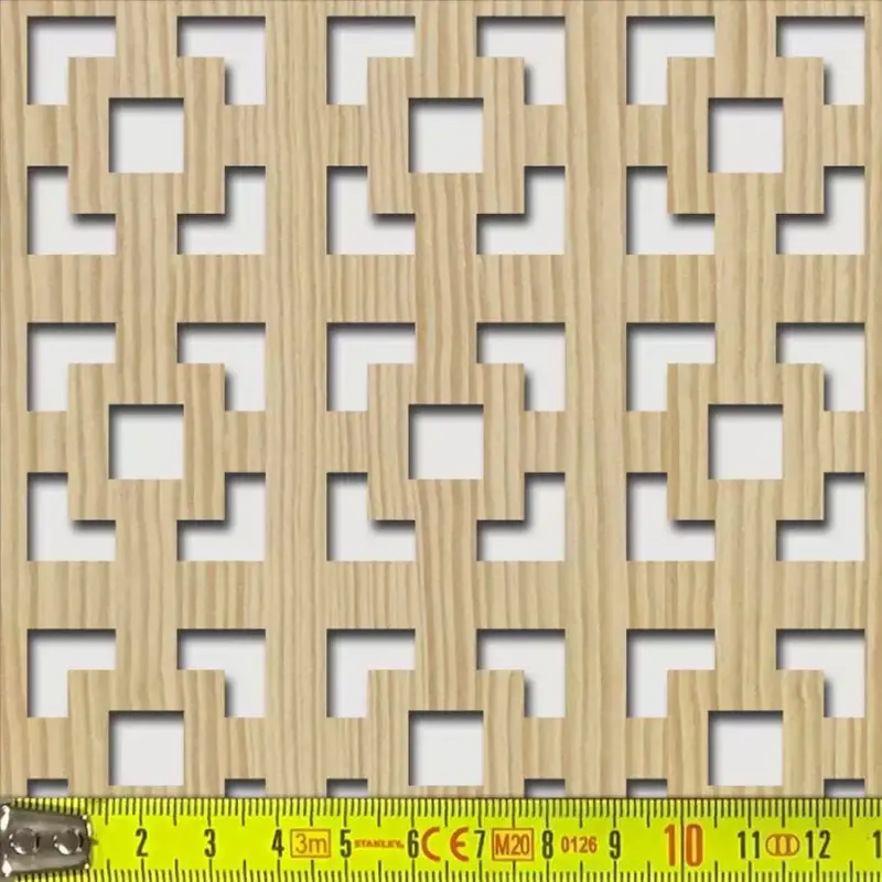 Legno furnérozott Hdf-Damasco perforációval Fenyő 1520x610x4mm Expressz kézbesítés