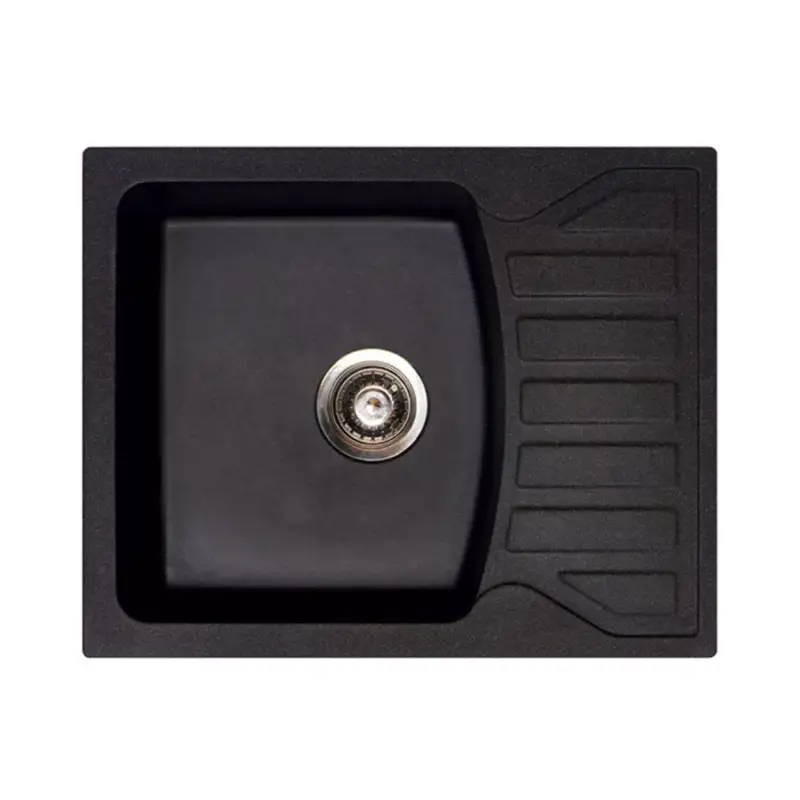 Quadro M XGranit Fekete mosogató 620x500/190mm 144118 Népszerű