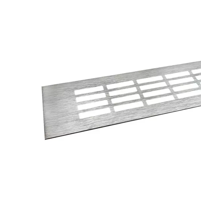 Akció Szellőzőrács 80x1000mm Nemesacél imitáció