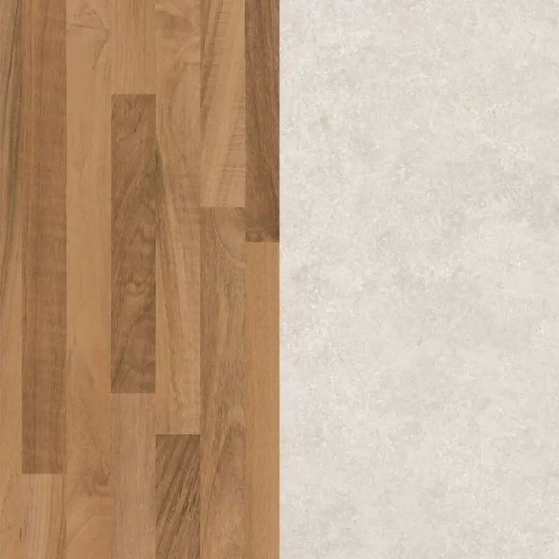 Konyhai hátfal K206 PE Porterhouse Dió/K209 RS Crema Mészkő 4100x640x10mm Kedvezmény