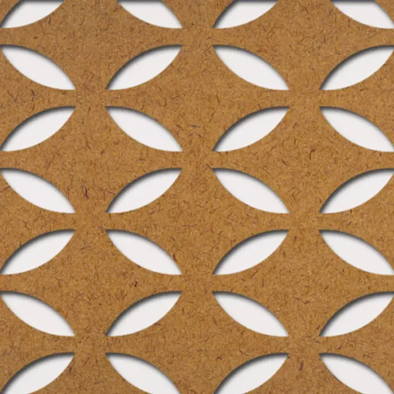 Grezzo natúr Hdf FARFALLE perforációval 1520x605x3mm Olcsóbb