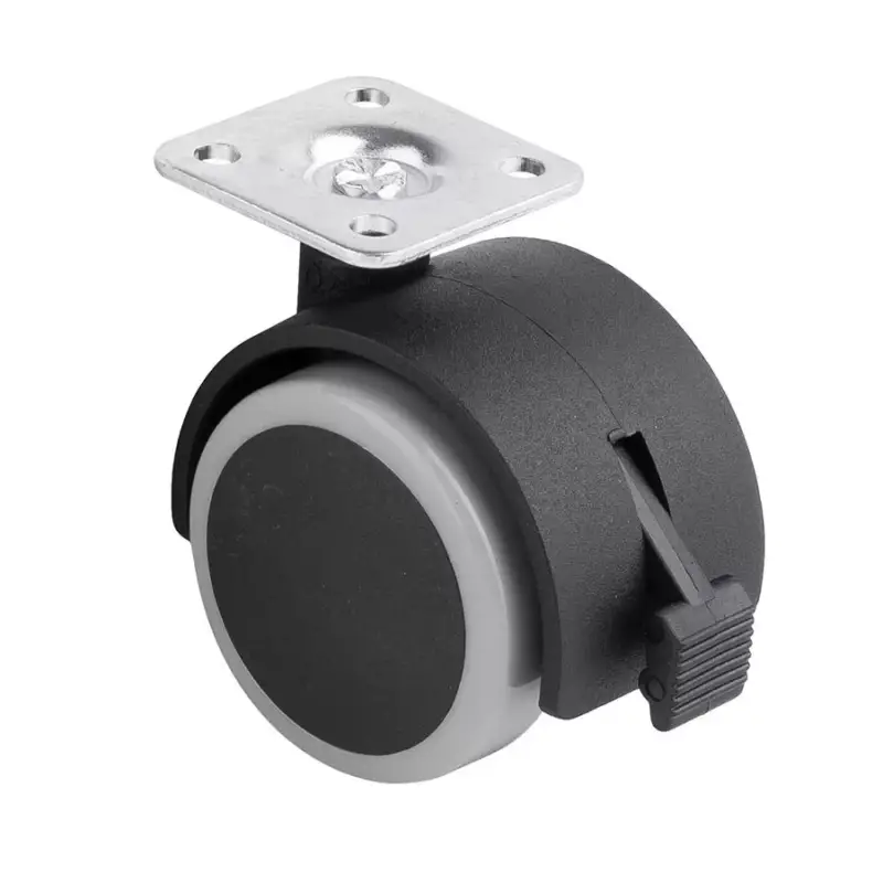 Bútorgörgő puha futófelülettel 50mm Szürke fékes Szezonális akció