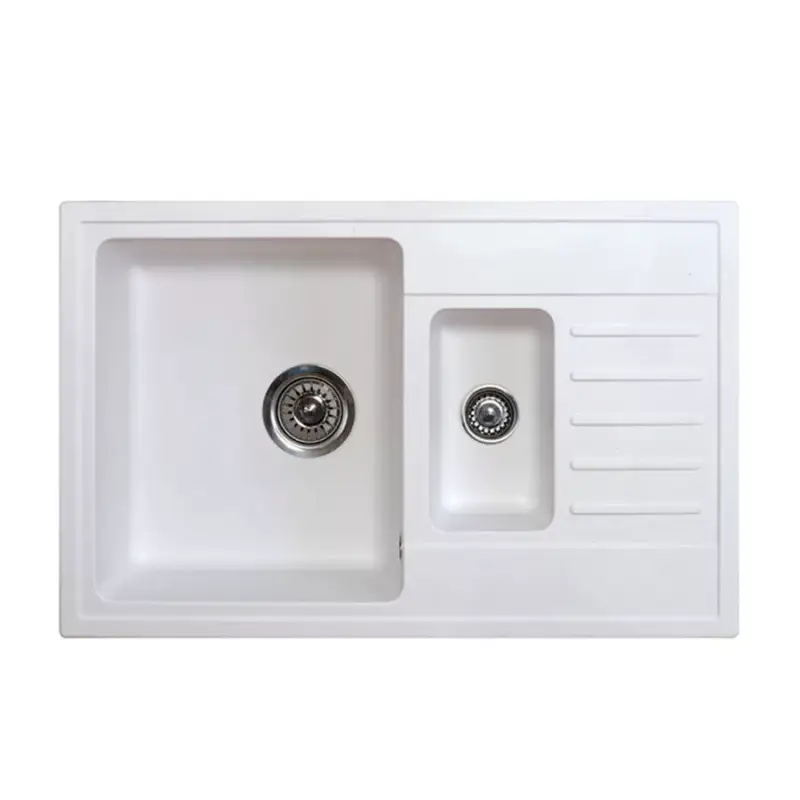 Quadro plus 1.5D XGranit Fehér mosogató 780x500/195/130mm 158552 Szuper ajánlat