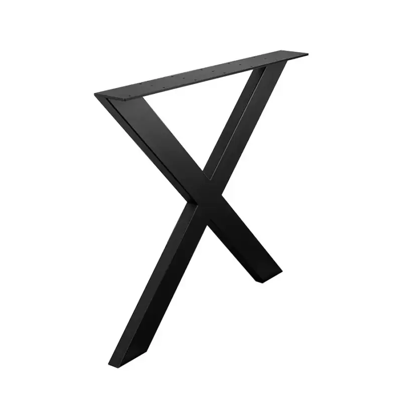 Asztalláb X-alakú 710x780mm Fekete Strong Vásárlói kedvenc