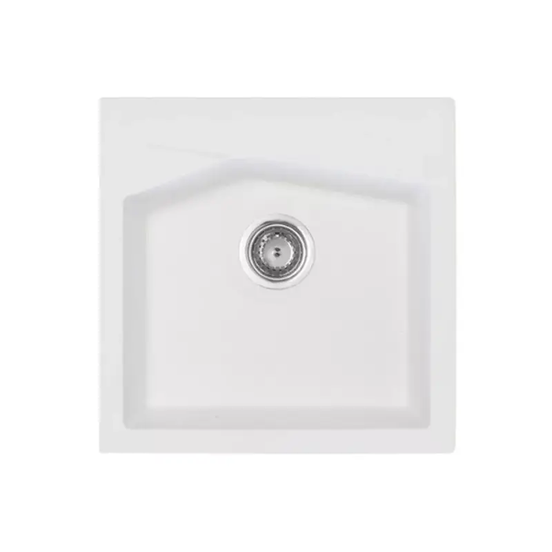 Expressz kézbesítés Linea 50 XGranit Fehér mosogató 500x500/200mm 189162