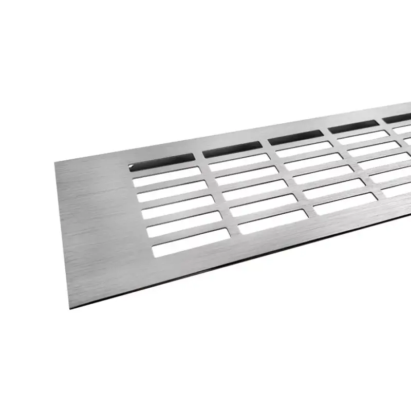 Szellőzőrács 100x1000mm Nemesacél imitáció Azonnal elérhető