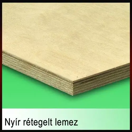 Rétegelt lemez Nyír 2500x1250x24mm BB/WG vízálló ragasztással Biztonságos fizetés