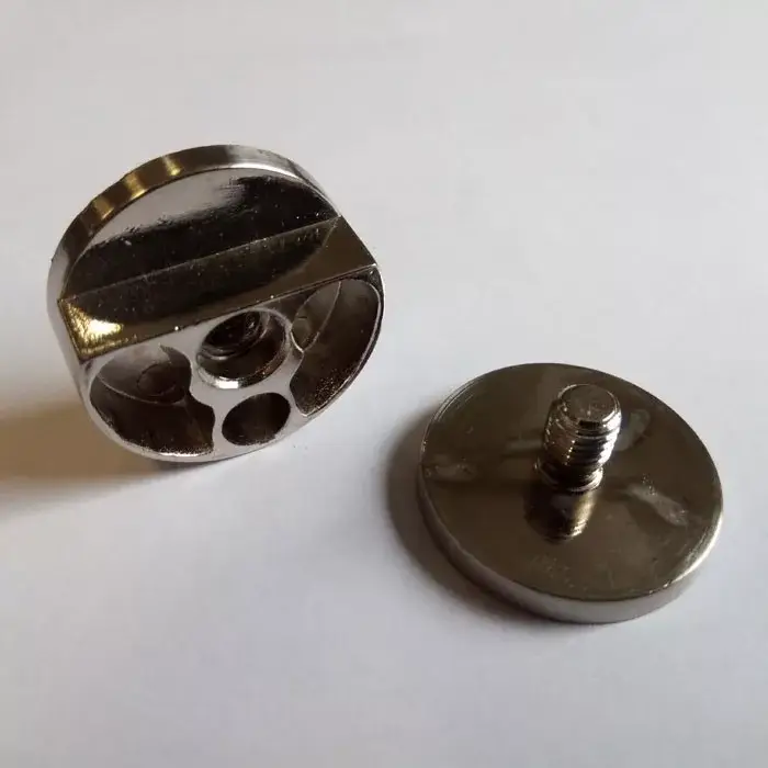 Alacsony ár Üvegfelfogató MC-J60A27-01 csavaros, 4-6mm-es üveghez, 27mm átmérő, Króm